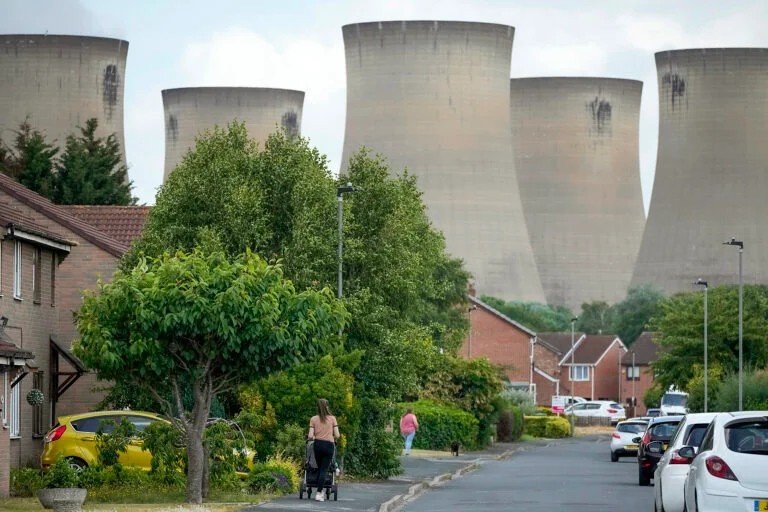 Drax power station in Selby, England